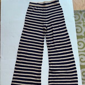 Flat white sweater pants